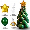 thumbnail image 2 of RV Kit de arco de guirnalda de globos de Navidad de 96 piezas Decoración de fiesta de Navidad de globo de árbol de Navidad - Verde oscuro oso de fresa Electrónica, 2 of 5