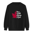 thumbnail image 5 of Durtebeua Long Sleeve Solid Color Shirt Soft Lightweight Loose Top Oversized Crewneck Sweatshirts Women, 5 of 5