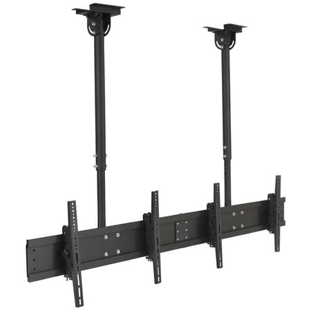 Displays2go TV Mount with Ceiling Suspension, Steel, Aluminum ...