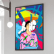 thumbnail image 3 of 1 póster de estatua de K-kaws-art, póster adhesivo de película, pegatina de papel Kraft retro, bricolaje, para habitación, bar, cafetería, arte estético, pintura de pared, 3 of 5