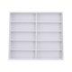 thumbnail image 1 of Organizador de gafas de sol, caja de almacenamiento para gafas, artículos decorativos de colección, 10 ranuras para gafas Blanco, 1 of 9