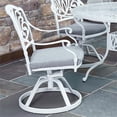 thumbnail image 2 of Homestyles Capri Chaise Berçante Pivotante d'Extérieur en Aluminium en Blanc, 2 of 28