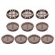 thumbnail image 1 of Uxcell 10Pcs 60mm/2.4in Air Vents Round Soffit Vents, Cubierta de ventilación de soffit marrón oscuro para baño, 1 of 5