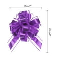 thumbnail image 2 of 12pcs 9" Extra Large Pull Bow Metallic Gift Wrapping Bows Ribbon Organza Purple for Wedding Baskets Presents, 2 of 6