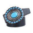 thumbnail image 1 of Cinturón con Hebil Diseño Vaquero Occidental Varios Patrones Cinturón de Negro Zulema Cinturón de vaquero occidental, 1 of 7