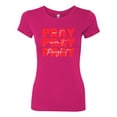 thumbnail image 2 of Wild Bobby, Pray On It Pray Over It Pray Through It Inspirational/Christian Women Slim Fit Junior Tee, Raspberry, Small, 2 of 6