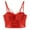 Red, variant on Bandeau Bras for Women Sequin Beaded Corset Short Club Party Removable Shoulder Slim Tank Top Full Coverage Bralettes