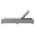thumbnail image 3 of Lounge Chair Chaise, Sunbrella, Rattan, Wicker, Grey Gray, Modern Contemporary Urban Design, Outdoor Patio Balcony Cafe Bistro Garden Furniture Hotel Hospitality, 3 of 10