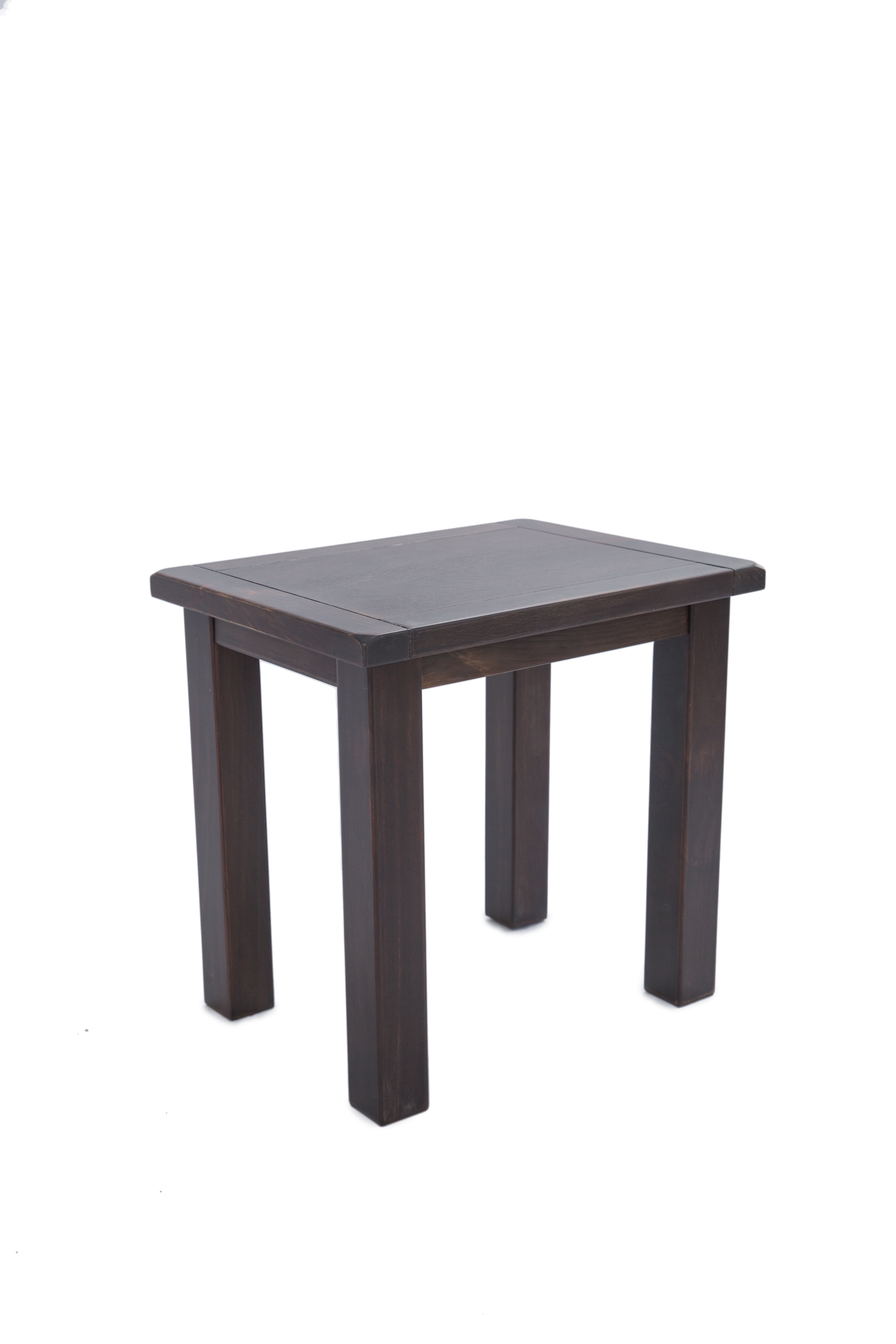 Greener Valley Nesting Tables Contemporary Storage Solid Wood End Table, Dark Brown (Set of 2)