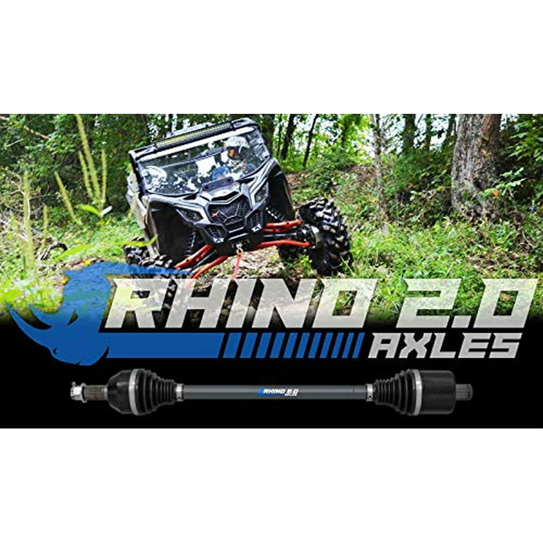 SuperATV Rhino 2.0 Front Right Axle for Can|Am Defender HD 5/HD 8/HD 10/MAX  |1 Front Right Axle|Made of Chromoly Steel|Two Times Stronger Than