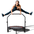 thumbnail image 4 of UPGO 40" Foldable Trampoline, Fitness Rebounder with Adjustable Foam Handle, Exercise Trampoline for Adults/kids Indoor/Garden Workout Max Load 330lbs, 4 of 8