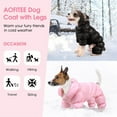 thumbnail image 2 of UOSIA Dog Coat, Waterproof Dog Jacket, Fullbody Dogs Winter Coat, Puppy Puffer Jacket, 2 of 7