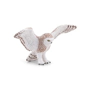 Papo Flying Snowy Owl Hand Painted Figurine - Heirloom Quality Collectible (50304)