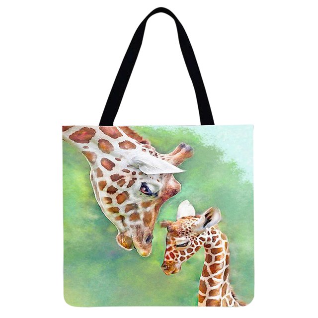 Bolso de compras de hombro con estampado animal Bolso de mano grande informal (40 * 40 cm) S Tmvgtek Para estrenar