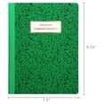 thumbnail image 4 of Pen+Gear Wide Ruled Composition Book, 7.5" x 9.75", Green, 80 Sheets, 4 of 5