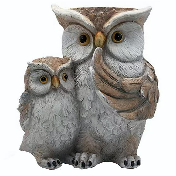 Angelo Décor jardinière duo hibou de 35 cm