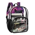 thumbnail image 2 of PVC Transparent Backpacks Clear Backpack for Travel and Outings Black Panther Pattern, 2 of 7