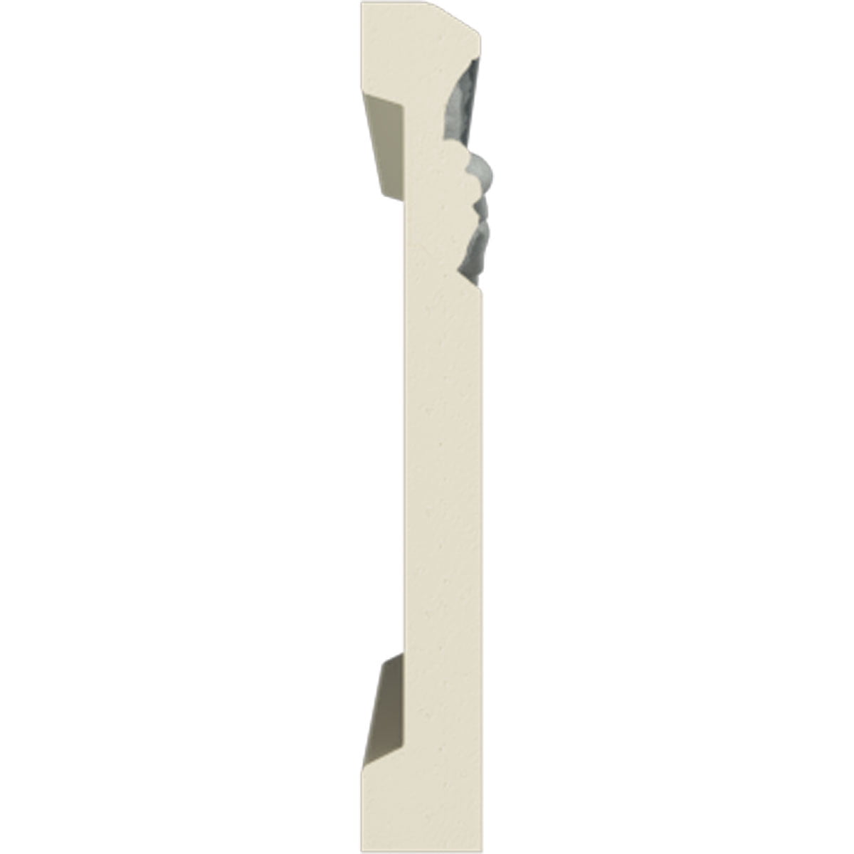 Ekena Millwork 4"H x 5/8"P x 94 1/2"L Sussex Baseboard Moulding