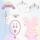 thumbnail image 1 of Juego de capa de princesa Hapgo de 9 piezas para niñas, vestido de princesa, fiesta, cospl Hapgo Hapgo, 1 of 2