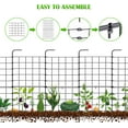 thumbnail image 6 of 32 Pack Decorative Garden Fence Outdoor 24in x 22ft Coated Metal RustProof Landscape Wrought Iron Wire Border Folding Fences Flower Bed Fencing Barrier Section Panels Decor Picket Edging, 6 of 9
