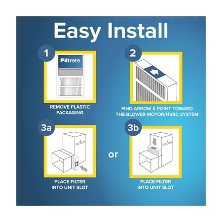 Filtrete 20x25x4 Air Filter, MPR 1550 MERV 12, Ultra Allergen Reduction, 1 Filter