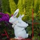 thumbnail image 4 of Escultura de Pascua de resina CUTICAT estatua de conejito, 4 of 5