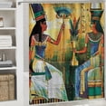 thumbnail image 6 of Orinice Egyptian Art Bathroom Decor Set Colorful Luxurious Graphic Print Polyester Fabric Shower Curtain Set with Hooks 69x72, 6 of 7
