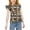 Brown, variant on Girls Camouflage T-Shirts Wavy Sleeves Kids Summer Cotton Short Sleeve Tops Casual Fashion Round Neck Tshirt for Girls 3-13 Years Brown 5-6 Years