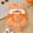 Orange, variant on Zecgelong Baby Girl Pumpkin Embroidery Romper Flutter Sleeve Bodysuit Fall Party Outfit Orange Size 0-18M