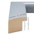 thumbnail image 3 of Craig Frames Contemporary Picture Frame 9 x 12 Inch Brushed Silver, 3 of 4
