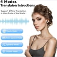thumbnail image 6 of AI Translation Earbuds Real Time, Wireless Bluetooth Translator Device with 128+ Languages & LCD Touchscreen, Offline Mode for Travel & Business, 6 of 8