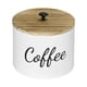 thumbnail image 1 of Portafiltros de café de madera con tapa, contenedor decorativo, almacenamiento de filtros de café Blanco, 1 of 9
