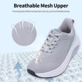 thumbnail image 6 of GOOBON Wide Toe Box Walking Shoes Arch Support Plantar Fasciitis Sneakers Orthotic Tennis Shoes, 6 of 7