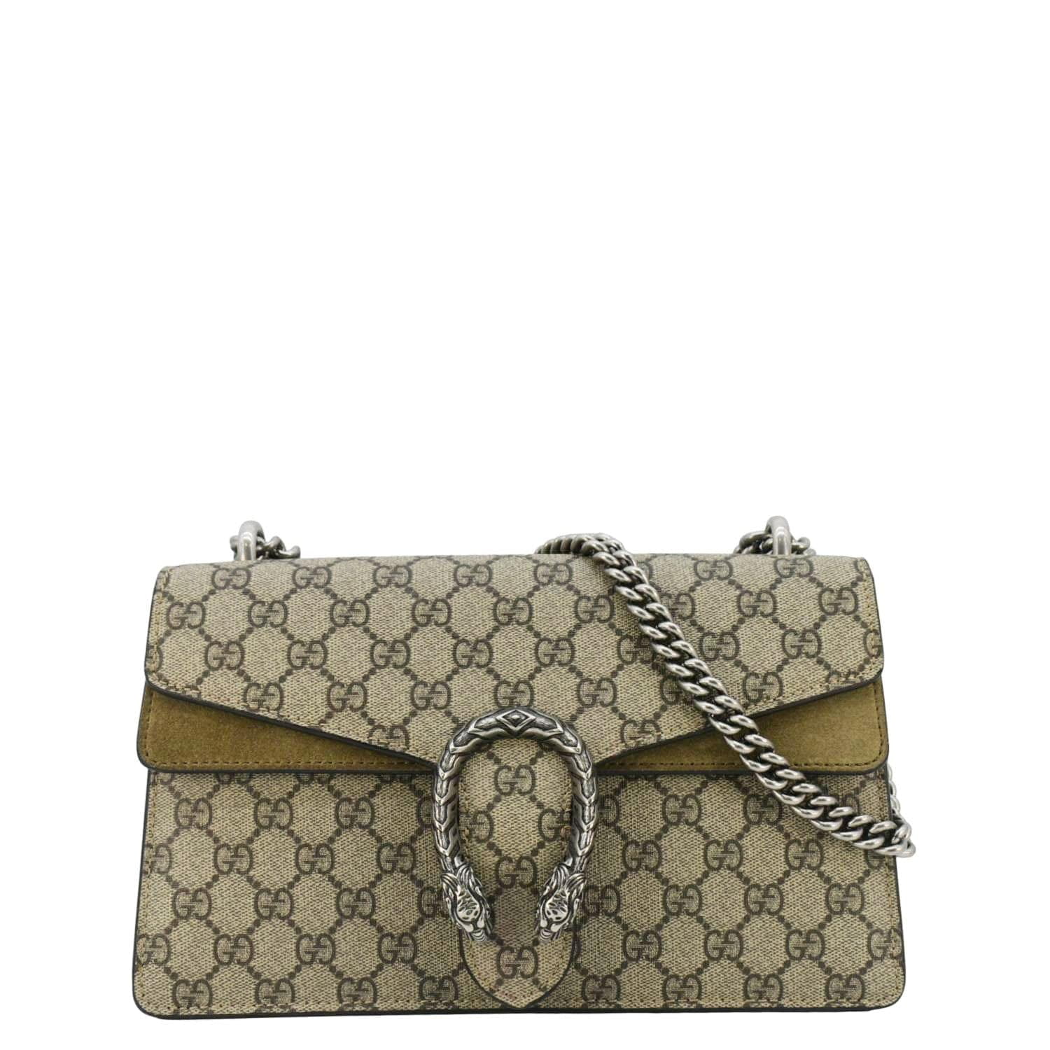Pre-Owned Gucci GG Supreme Sherry Line Shoulder Bag, Coated Canvas