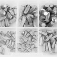 thumbnail image 3 of Stainless Steel Rivet, 160pcs M2 M5 Solid Rivets Kit Stainless Steel Round Head Knurled Shank Solid Rivets Assortment Set with Storage Box, Rivet Nuts, 3 of 8