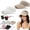 2pcs-c, variant on Women's Breathable Knit Sun Visor Hat,Ponytail Wide Brim Sports Cap for Running