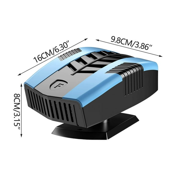 Car Heater, Car Cooler, Dual Function Defogger and Fast Heating Warmer, Portable Compact 150W 12V ABS Material
