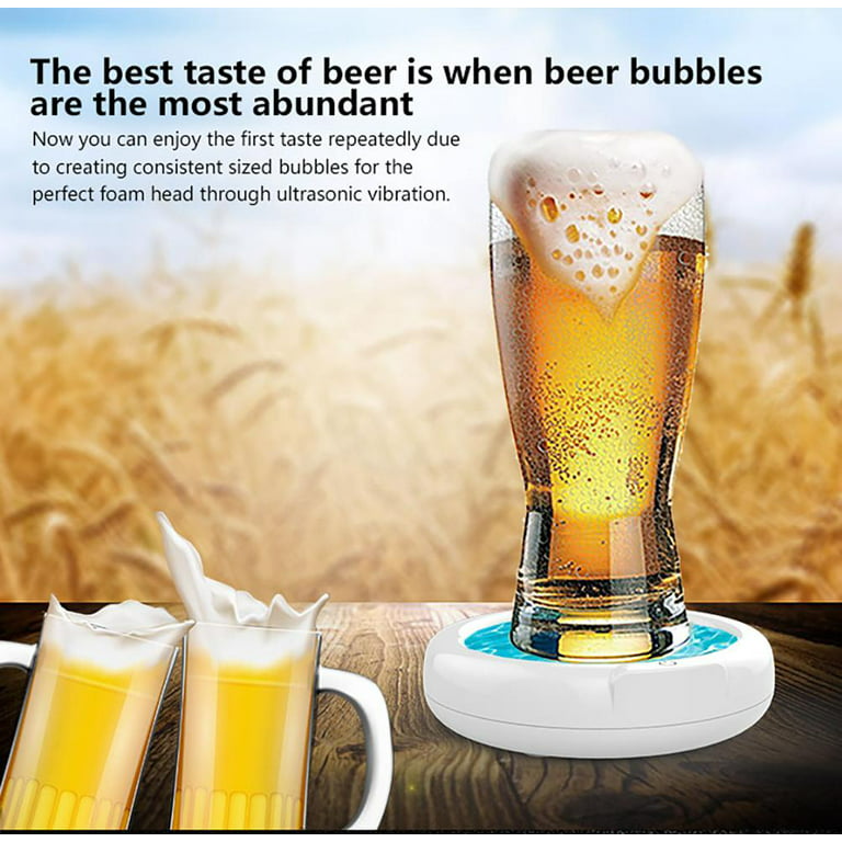 Beer Frother Ultrasonic Beer Foamer Beer Foam Maker for Family