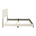 thumbnail image 6 of CorLiving Celeste Off White Boucle Fabric Upholstered King Bed with Headboard, 6 of 10