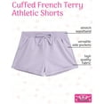 thumbnail image 7 of Real Love Girls' Active Shorts - 4 Pack Cuffed French Terry Sweat Shorts (Size: 7-16), 7 of 7