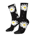 thumbnail image 1 of Balery Daisies Flowers Calcetas Largas con Estampado para Hombre y Mujer – Suaves y Transpirables, Talla Única (US 5-11), 1 of 6