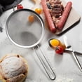 thumbnail image 3 of mdesiwst Stainless Steel Fine Mesh Strainer Set Multi-Size Kitchen Sifter for Flour Oil & Juice Long Handle Dishwasher Safe Versatile Sieve for Cooking Baking Tea, 3 of 8