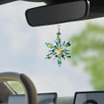 thumbnail image 3 of Car Charms for Rear View Mirror, Crystal Snowflake, Car Hanging Accessories, 4 in Faceted Blue, Winter Festive Accents, 2026 Dated, 1 Pc, 3 of 6