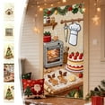 thumbnail image 7 of Steadline Oversized Christmas Door Curtain with 3D Embroidery - Holiday Decorative Cover for Indoor and Outdoor Festive Atmosphere Creation During Winter Celebration, 7 of 7