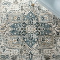 thumbnail image 6 of Safavieh Dream Laraine Floral Polyester Area Rug, Ivory/Navy, 9' x 12', 6 of 11