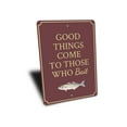 thumbnail image 3 of Fisherman Man Cave Novelty Sign, Metal Wall Decor - 10x14 inches, 3 of 4