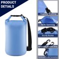 thumbnail image 2 of Yalumo Waterproof Dry Bag, 10L Roll Top Waterproof Backpack Floating and Lightweight Dry Storage Bag for Kayaking, Rafting, Boating, Swimming, Camping, Hiking, Beach, Fishing, 2 of 7
