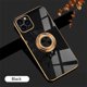thumbnail image 3 of Luxury Plating Silicone Case For iPhone 15 14 13 12 11 Pro Xs Max Mini SE X XR 7 8 Plus Metal Ring Holder Stand Soft Phone Cover, 3 of 5
