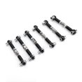 thumbnail image 1 of Rdeghly RC Tie Rod Set, 6PCS Adjustable Servo Linkage 47mm Available For 1/12 And 1/10 Drift Car Truck Part, 1 of 7