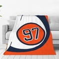 thumbnail image 1 of Connor McDavid 97 For Edmonton Oilers Fans Blanket Fleece Lightweight Throw Blanket For Home Bedroom Travel Throws Bedspread LS, 1 of 1